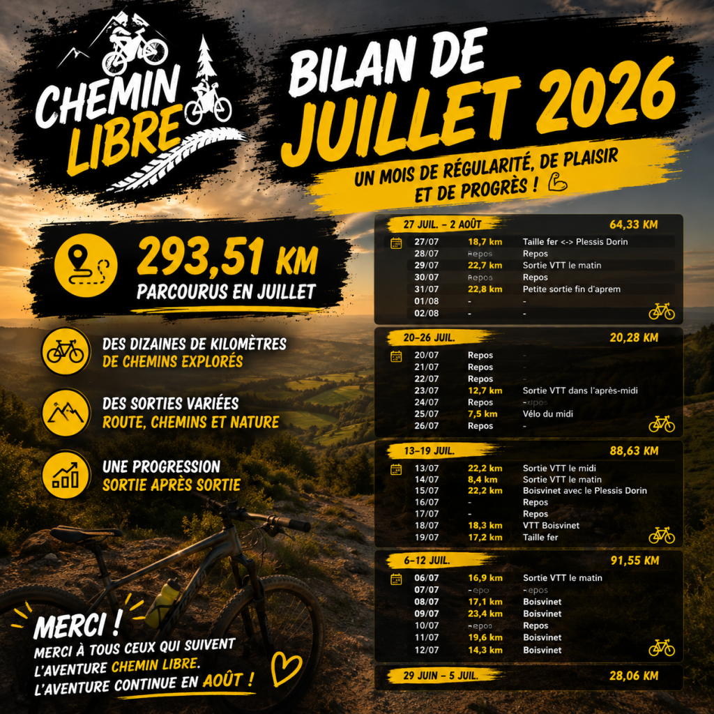 Parcours VTT filme Chemin Libre